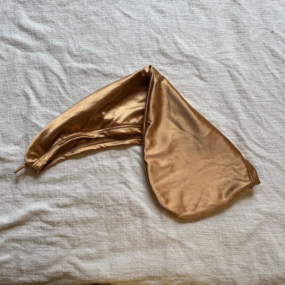 Satin Bronze Hair Scarf/Bonnet